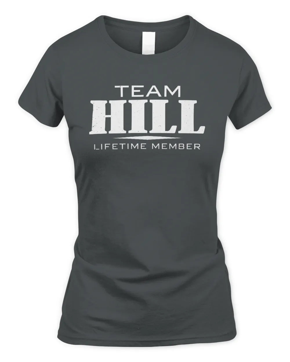 HILL BL62-K4-128 - Personalized “Team NAME Lifetime Member” - Women's Standard T-Shirt - Charcoal