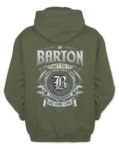 BARTON AP81-K4-626 - Personalized Ahmed Quote Apparel “If Ahmed Can't Fix It, No One Can” - Unisex Hoodie - Military Green