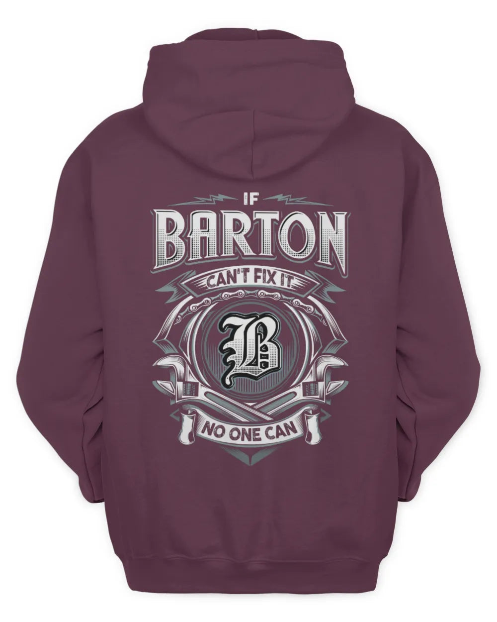 BARTON AP81-K4-626 - Personalized Ahmed Quote Apparel “If Ahmed Can't Fix It, No One Can” - Unisex Hoodie - Maroon