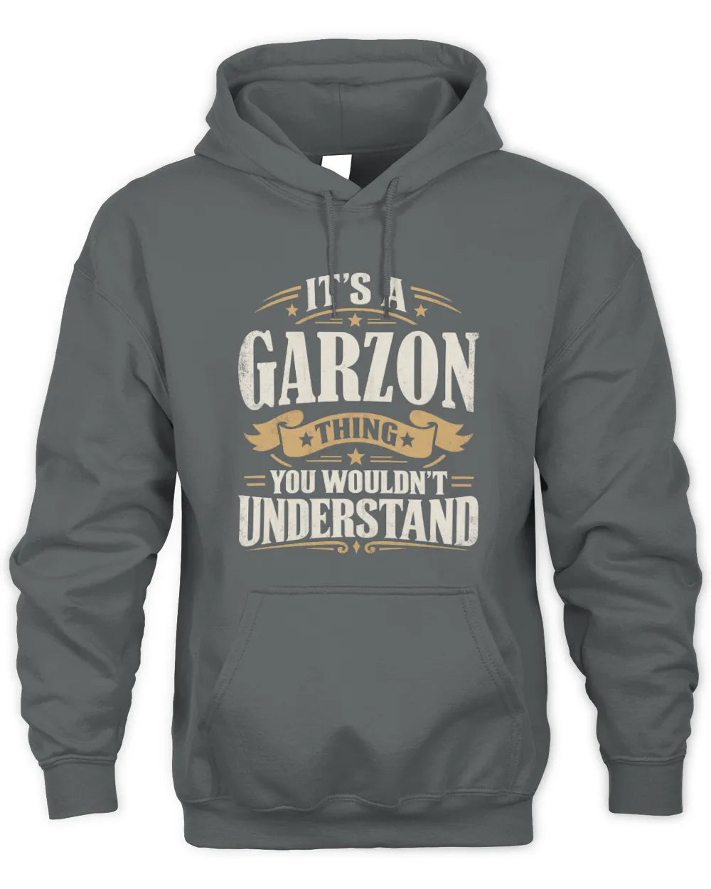 GARZON P08 TH51 - Personalized “It’s a/an [NAME] Thing – You Wouldn’t Understand” Shirt - Unisex Hoodie - Charcoal