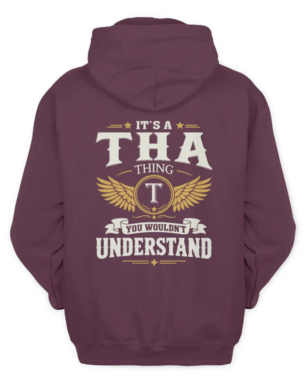 THA KT06-M008 It’s a [NAME] Thing – You Wouldn’t Understand | Personalized Vintage T-Shirt - Unisex Hoodie - Maroon