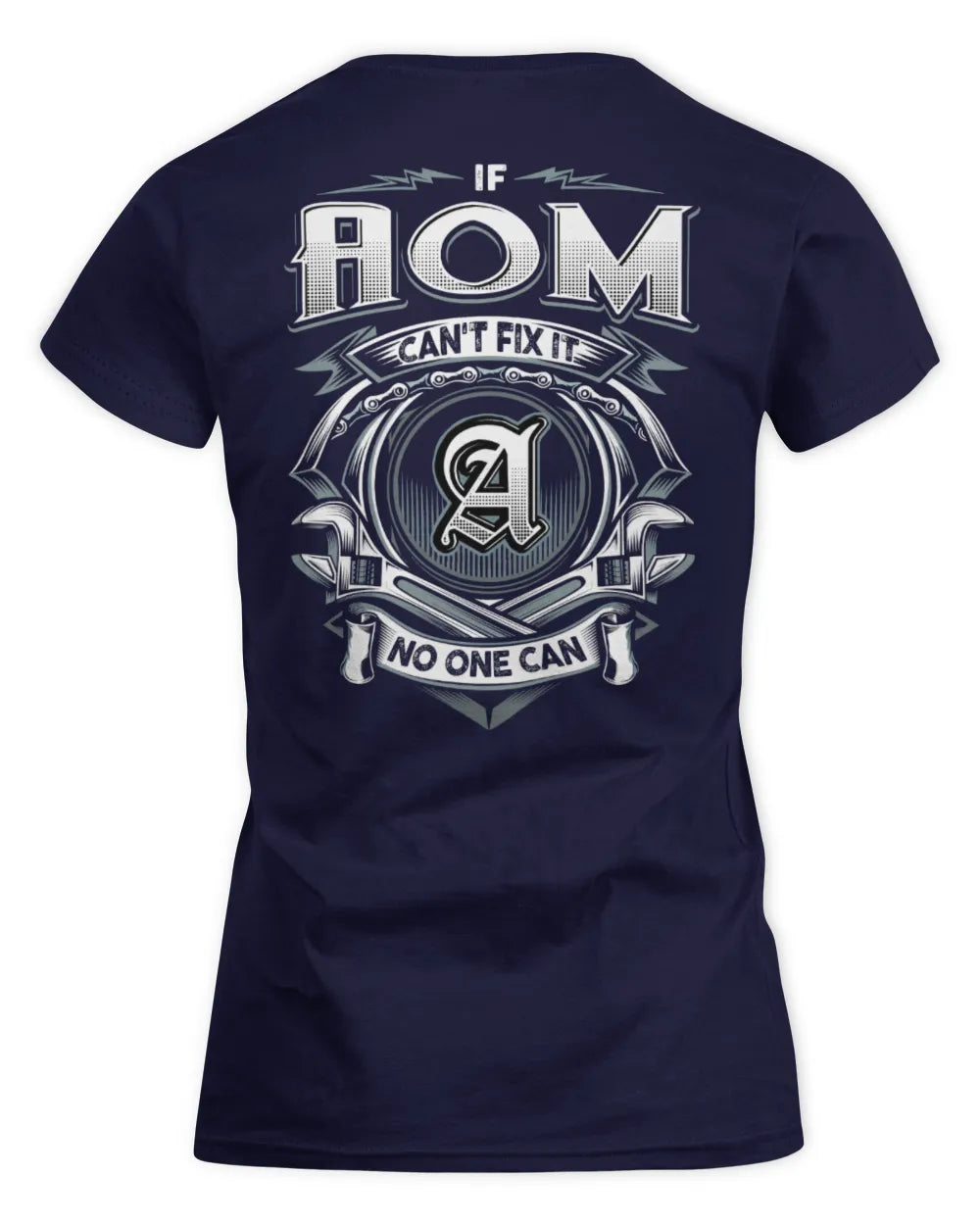 AOM AP81-K4-626 - Personalized Ahmed Quote Apparel “If Ahmed Can't Fix It, No One Can” - Women's Standard T-Shirt - Navy