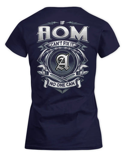 AOM AP81-K4-626 - Personalized Ahmed Quote Apparel “If Ahmed Can't Fix It, No One Can” - Women's Standard T-Shirt - Navy