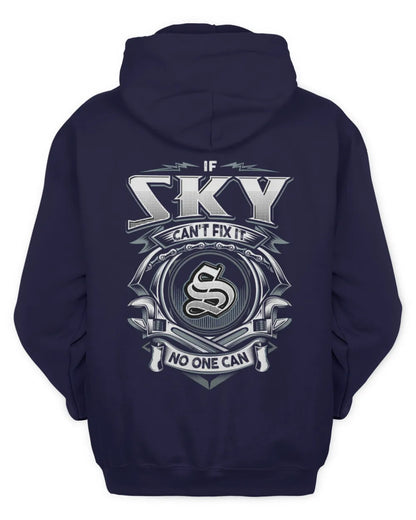 SKY AP81-K4-626 - Personalized Ahmed Quote Apparel “If Ahmed Can't Fix It, No One Can” - Unisex Hoodie - Navy