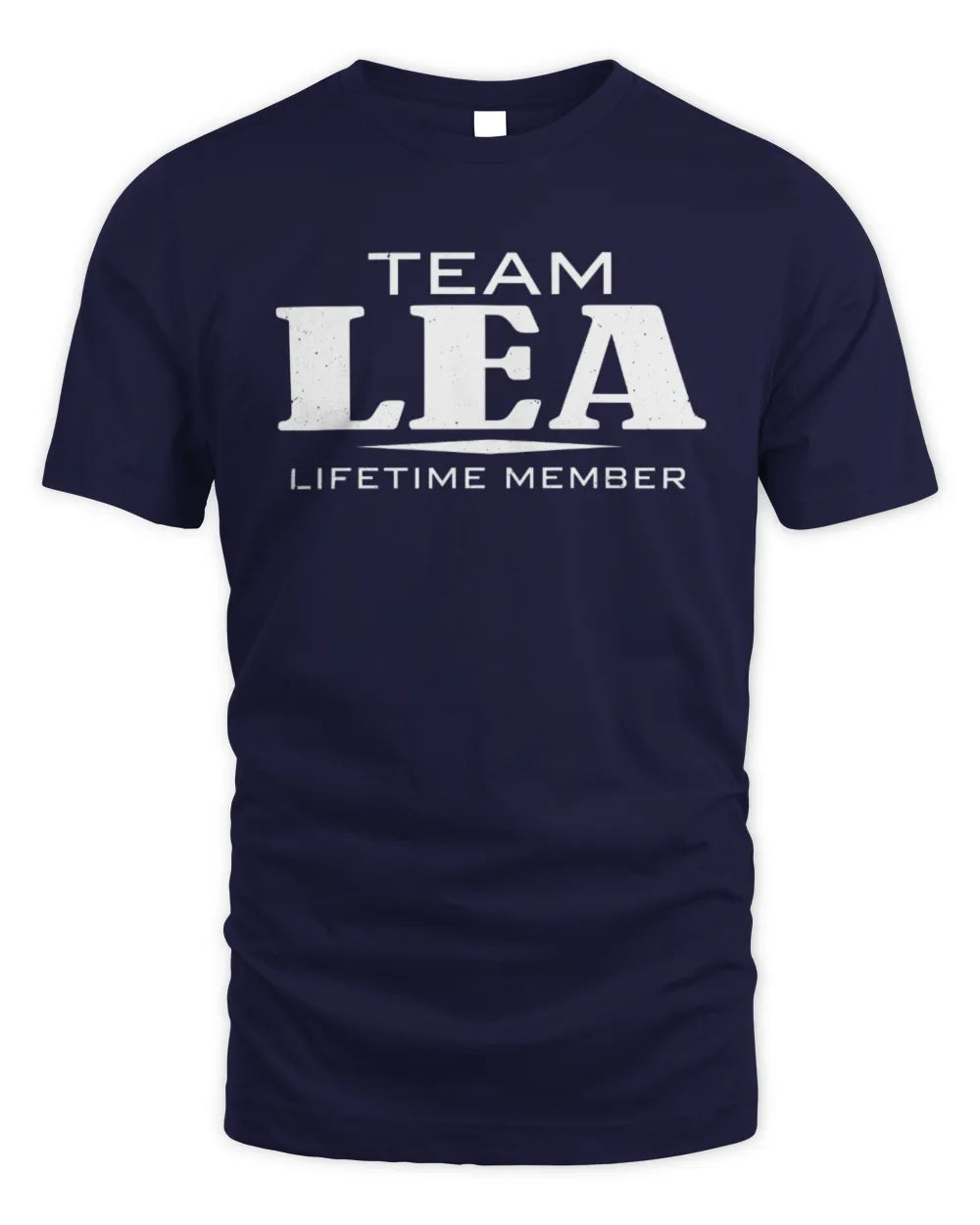 LEA BL62-K4-128 - Personalized “Team NAME Lifetime Member” - Unisex Standard T-Shirt - Navy