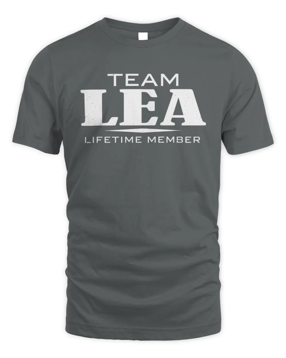 LEA BL62-K4-128 - Personalized “Team NAME Lifetime Member” - Unisex Standard T-Shirt - Charcoal