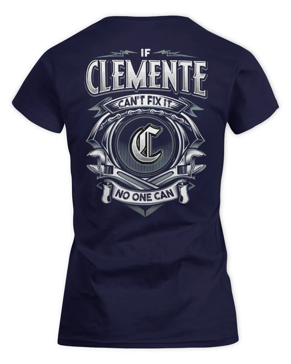 CLEMENTE AP81-K4-626 - Personalized Ahmed Quote Apparel “If Ahmed Can't Fix It, No One Can” - Women's Standard T-Shirt - Navy