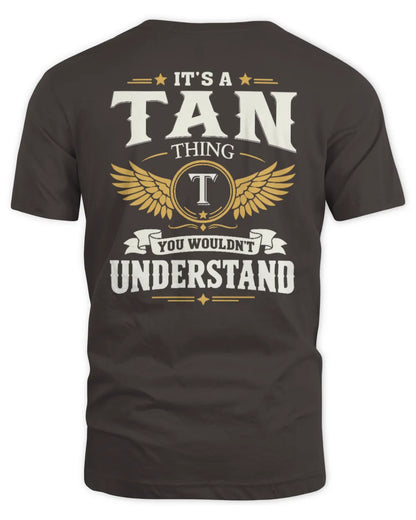 TAN KT06-M008 It’s a [NAME] Thing – You Wouldn’t Understand | Personalized Vintage T-Shirt - Unisex Standard T-Shirt - Dark Chocolate