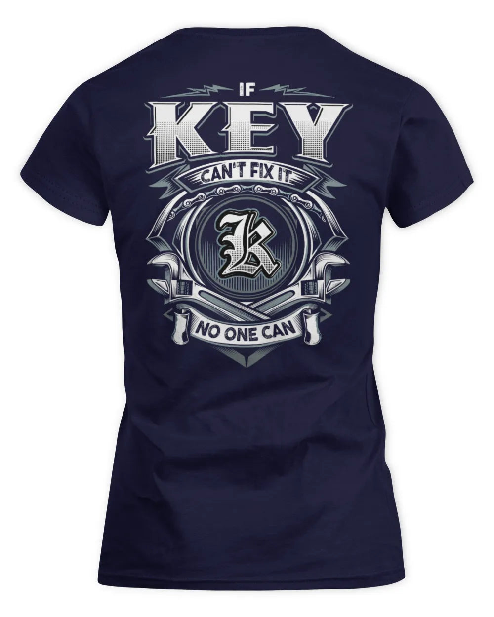 KEY AP81-K4-626 - Personalized Ahmed Quote Apparel “If Ahmed Can't Fix It, No One Can” - Women's Standard T-Shirt - Navy