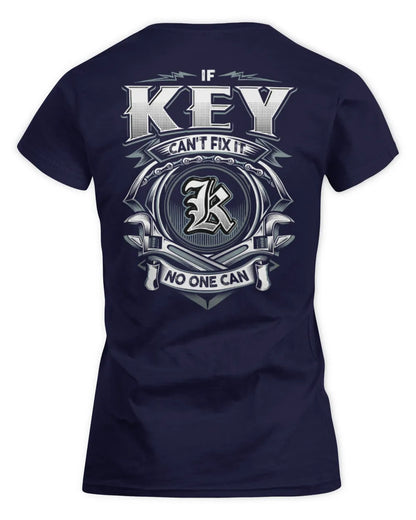 KEY AP81-K4-626 - Personalized Ahmed Quote Apparel “If Ahmed Can't Fix It, No One Can” - Women's Standard T-Shirt - Navy