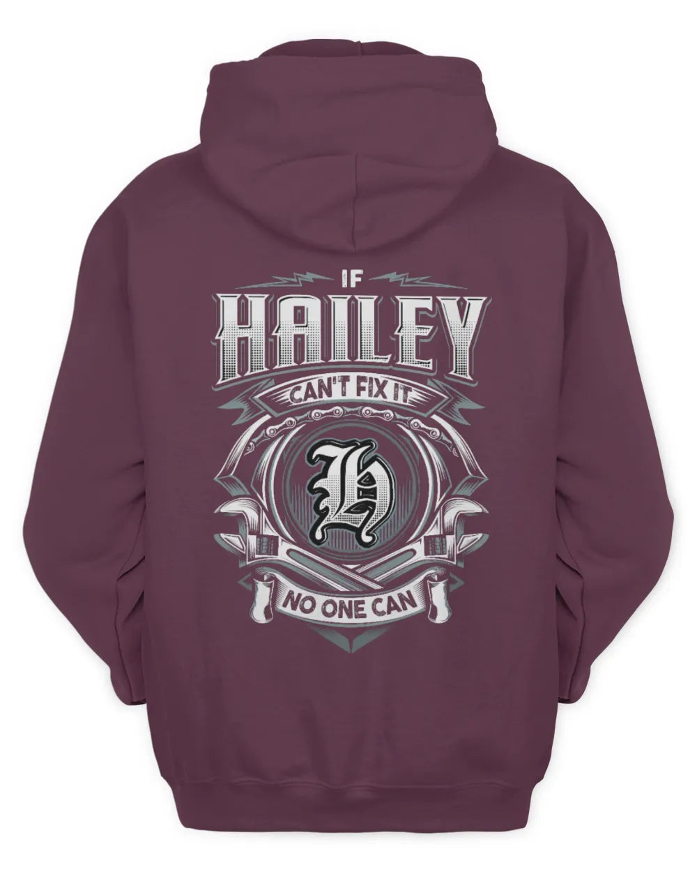 HAILEY AP81-K4-626 - Personalized Ahmed Quote Apparel “If Ahmed Can't Fix It, No One Can” - Unisex Hoodie - Maroon