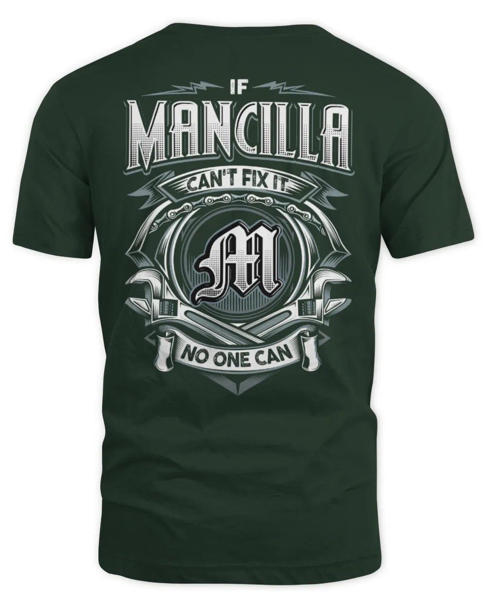 MANCILLA AP81-K4-626 - Personalized Ahmed Quote Apparel “If Ahmed Can't Fix It, No One Can” - Unisex Standard T-Shirt - Forest Green