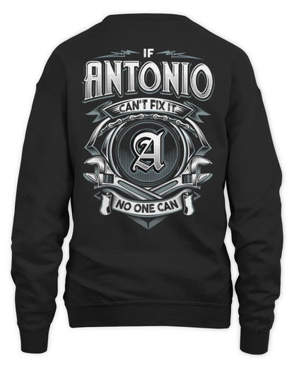 ANTONIO AP81-K4-626 - Personalized Ahmed Quote Apparel “If Ahmed Can't Fix It, No One Can” - Unisex Sweatshirt - Black