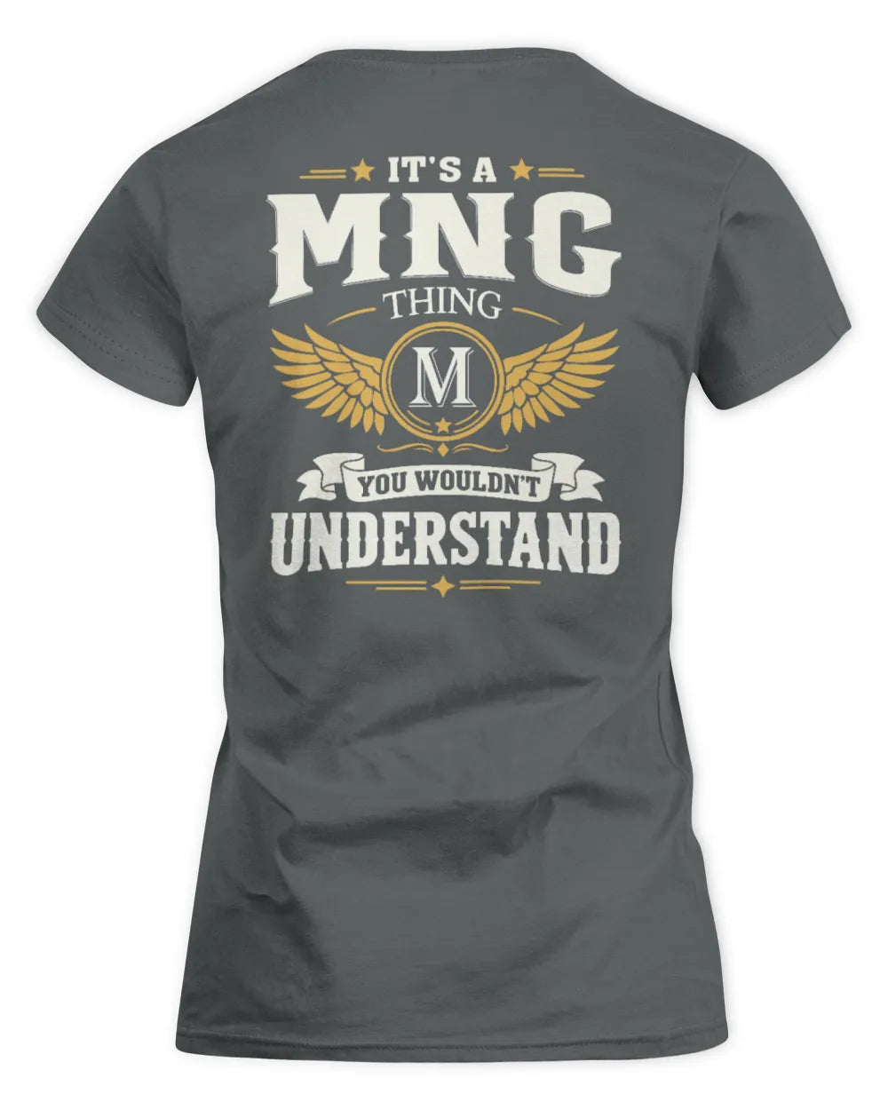MNG KT06-M008 It’s a [NAME] Thing – You Wouldn’t Understand | Personalized Vintage T-Shirt - Women's Standard T-Shirt - Charcoal