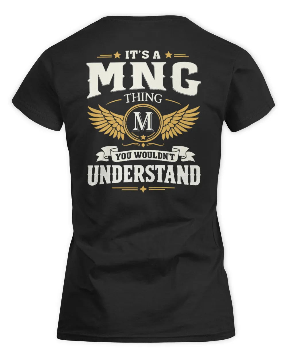 MNG KT06-M008 It’s a [NAME] Thing – You Wouldn’t Understand | Personalized Vintage T-Shirt - Women's Standard T-Shirt - Black