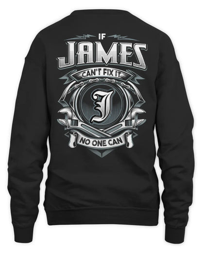 JAMES AP81-K4-626 - Personalized Ahmed Quote Apparel “If Ahmed Can't Fix It, No One Can” - Unisex Sweatshirt - Black