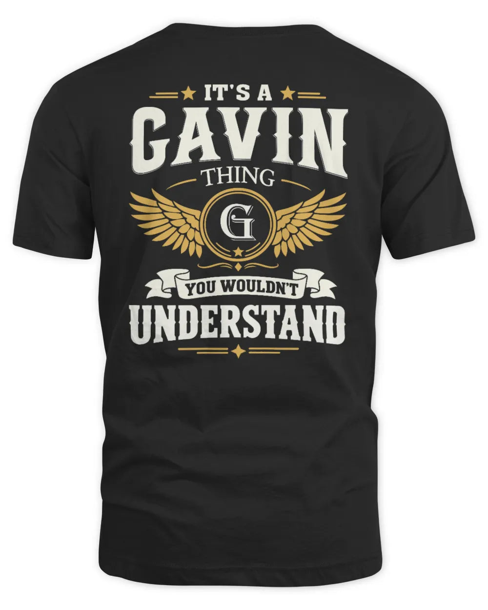 GAVIN KT06-M008 It’s a [NAME] Thing – You Wouldn’t Understand | Personalized Vintage T-Shirt - Unisex Standard T-Shirt - Black