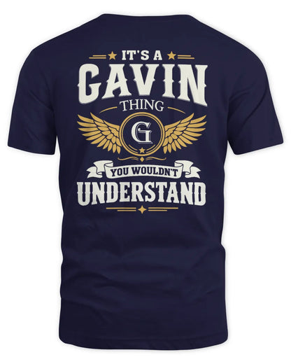 GAVIN KT06-M008 It’s a [NAME] Thing – You Wouldn’t Understand | Personalized Vintage T-Shirt - Unisex Standard T-Shirt - Navy