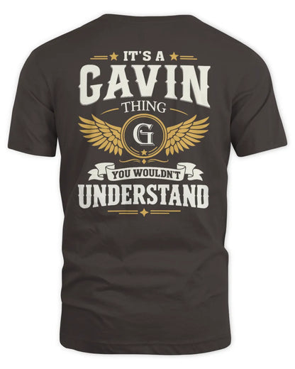 GAVIN KT06-M008 It’s a [NAME] Thing – You Wouldn’t Understand | Personalized Vintage T-Shirt - Unisex Standard T-Shirt - Dark Chocolate