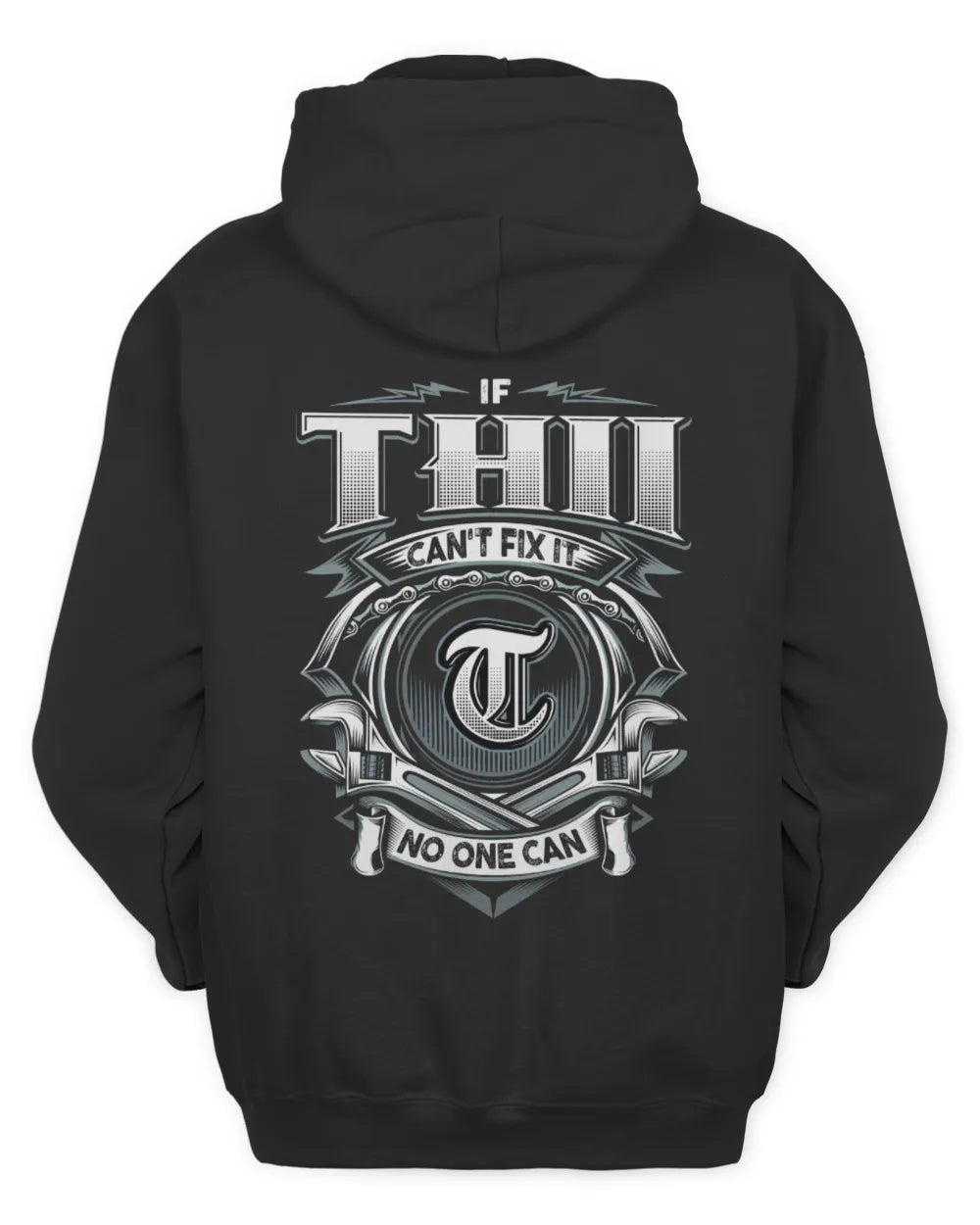 THII AP81-K4-626 - Personalized Ahmed Quote Apparel “If Ahmed Can't Fix It, No One Can” - Unisex Hoodie - Black