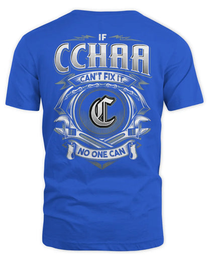 CCHAA AP81-K4-626 - Personalized Ahmed Quote Apparel “If Ahmed Can't Fix It, No One Can” - Unisex Standard T-Shirt - Royal