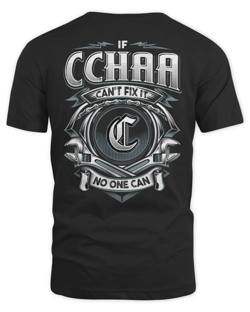 CCHAA AP81-K4-626 - Personalized Ahmed Quote Apparel “If Ahmed Can't Fix It, No One Can” - Unisex Standard T-Shirt - Black