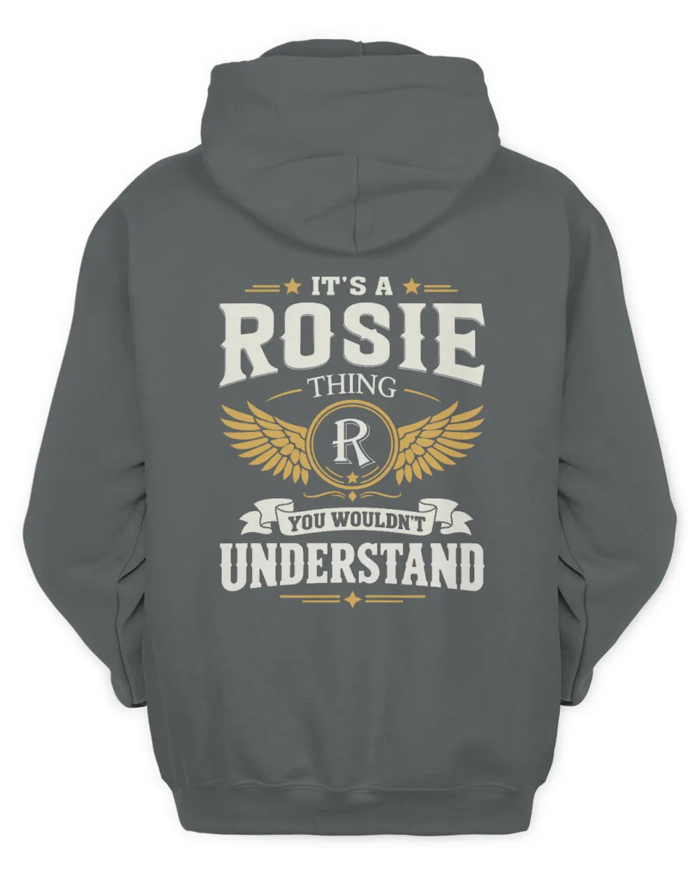 ROSIE KT06-M008 It’s a [NAME] Thing – You Wouldn’t Understand | Personalized Vintage T-Shirt - Unisex Hoodie - Charcoal