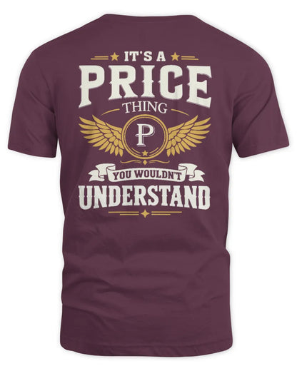 PRICE KT06-M008 It’s a [NAME] Thing – You Wouldn’t Understand | Personalized Vintage T-Shirt - Unisex Standard T-Shirt - Maroon