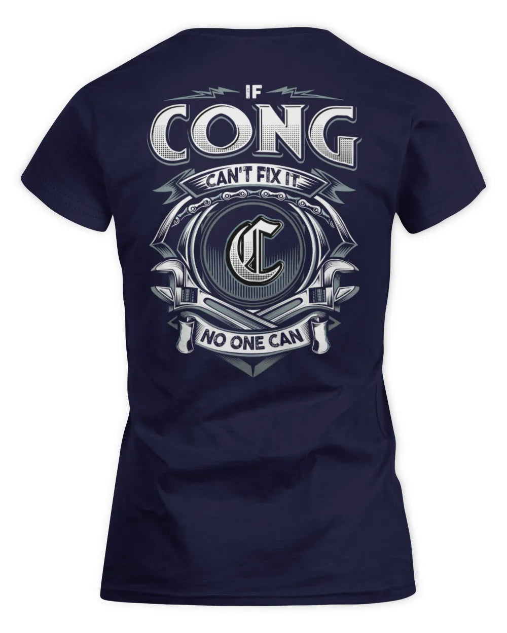 CONG AP81-K4-626 - Personalized Ahmed Quote Apparel “If Ahmed Can't Fix It, No One Can” - Women's Standard T-Shirt - Navy