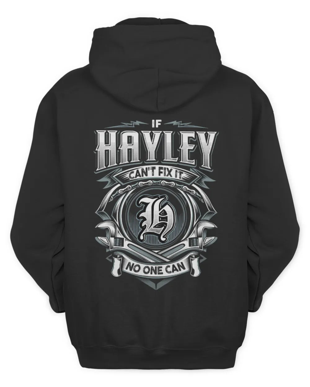 HAYLEY AP81-K4-626 - Personalized Ahmed Quote Apparel “If Ahmed Can't Fix It, No One Can” - Unisex Hoodie - Black