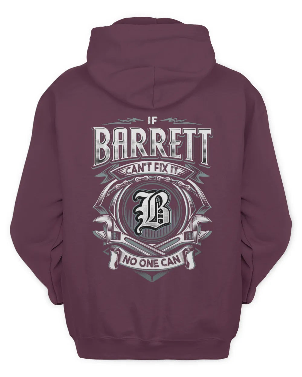 BARRETT AP81-K4-626 - Personalized Ahmed Quote Apparel “If Ahmed Can't Fix It, No One Can” - Unisex Hoodie - Maroon