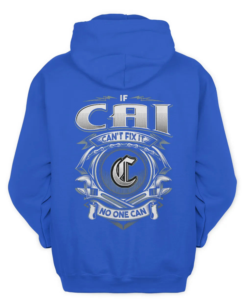 CAI AP81-K4-626 - Personalized Ahmed Quote Apparel “If Ahmed Can't Fix It, No One Can” - Unisex Hoodie - Royal