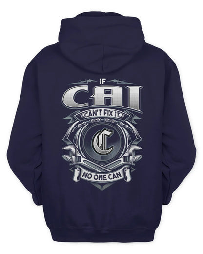 CAI AP81-K4-626 - Personalized Ahmed Quote Apparel “If Ahmed Can't Fix It, No One Can” - Unisex Hoodie - Navy