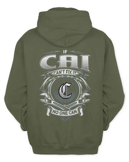 CAI AP81-K4-626 - Personalized Ahmed Quote Apparel “If Ahmed Can't Fix It, No One Can” - Unisex Hoodie - Military Green