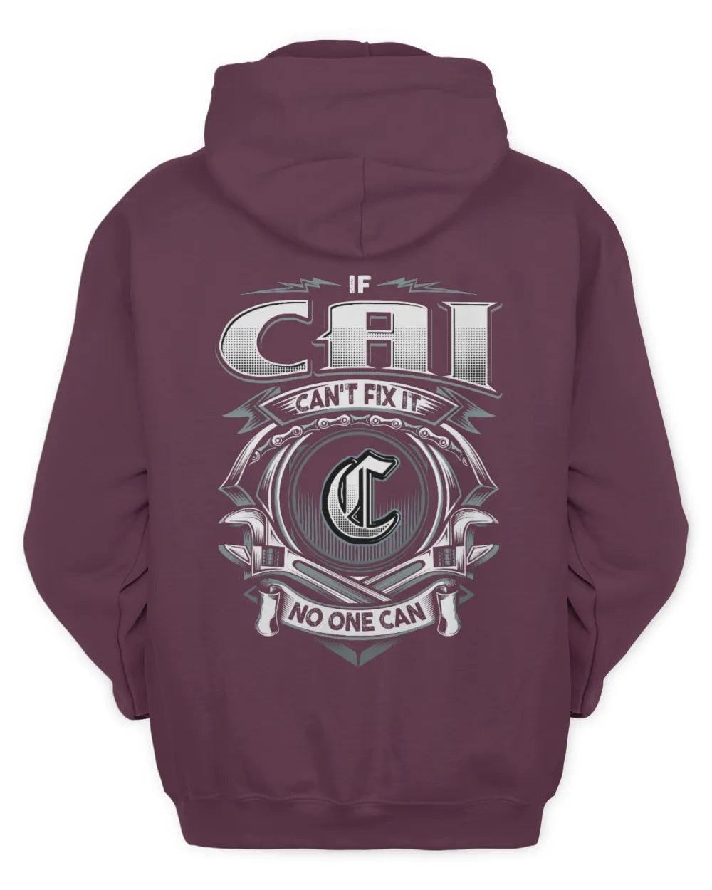 CAI AP81-K4-626 - Personalized Ahmed Quote Apparel “If Ahmed Can't Fix It, No One Can” - Unisex Hoodie - Maroon