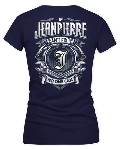 JEANPIERRE AP81-K4-626 - Personalized Ahmed Quote Apparel “If Ahmed Can't Fix It, No One Can” - Women's V-Neck T-Shirt - Navy