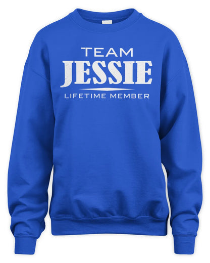 JESSIE BL62-K4-128 - Personalized “Team NAME Lifetime Member” - Unisex Sweatshirt - Royal