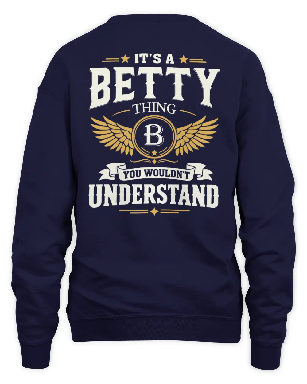 BETTY KT06-M008 It’s a [NAME] Thing – You Wouldn’t Understand | Personalized Vintage T-Shirt - Unisex Sweatshirt - Navy