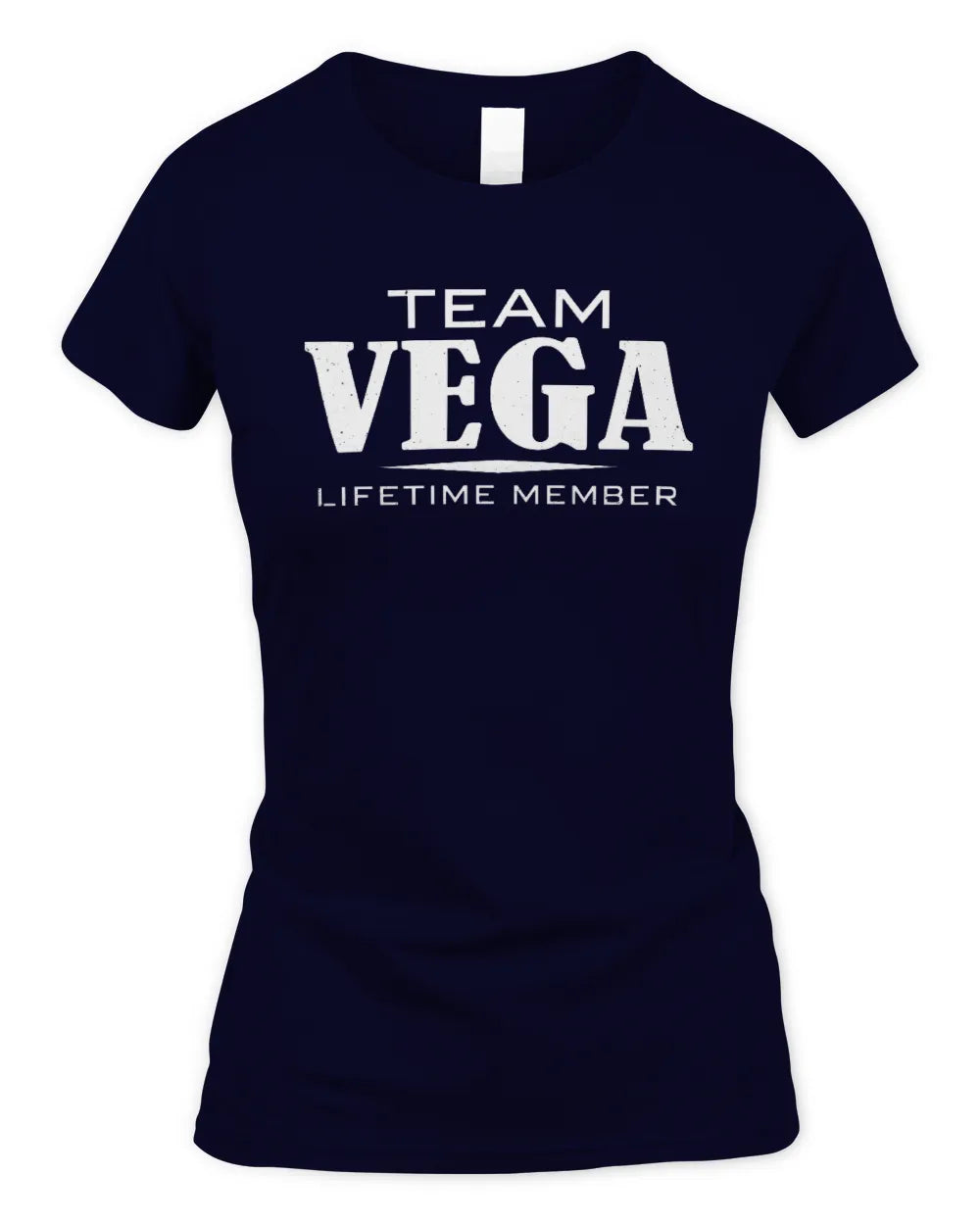 VEGA BL62-K4-128 - Personalized “Team NAME Lifetime Member” - Women's Standard T-Shirt - Navy