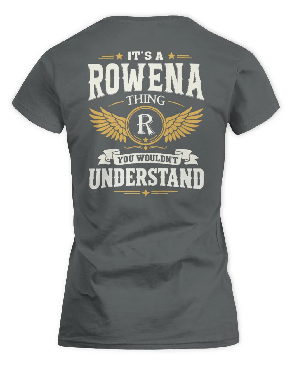 ROWENA KT06-M008 It’s a [NAME] Thing – You Wouldn’t Understand | Personalized Vintage T-Shirt - Women's Standard T-Shirt - Charcoal