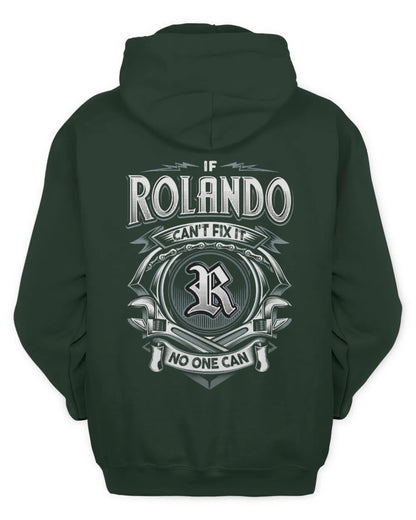 ROLANDO AP81-K4-626 - Personalized Ahmed Quote Apparel “If Ahmed Can't Fix It, No One Can” - Unisex Hoodie - Forest Green
