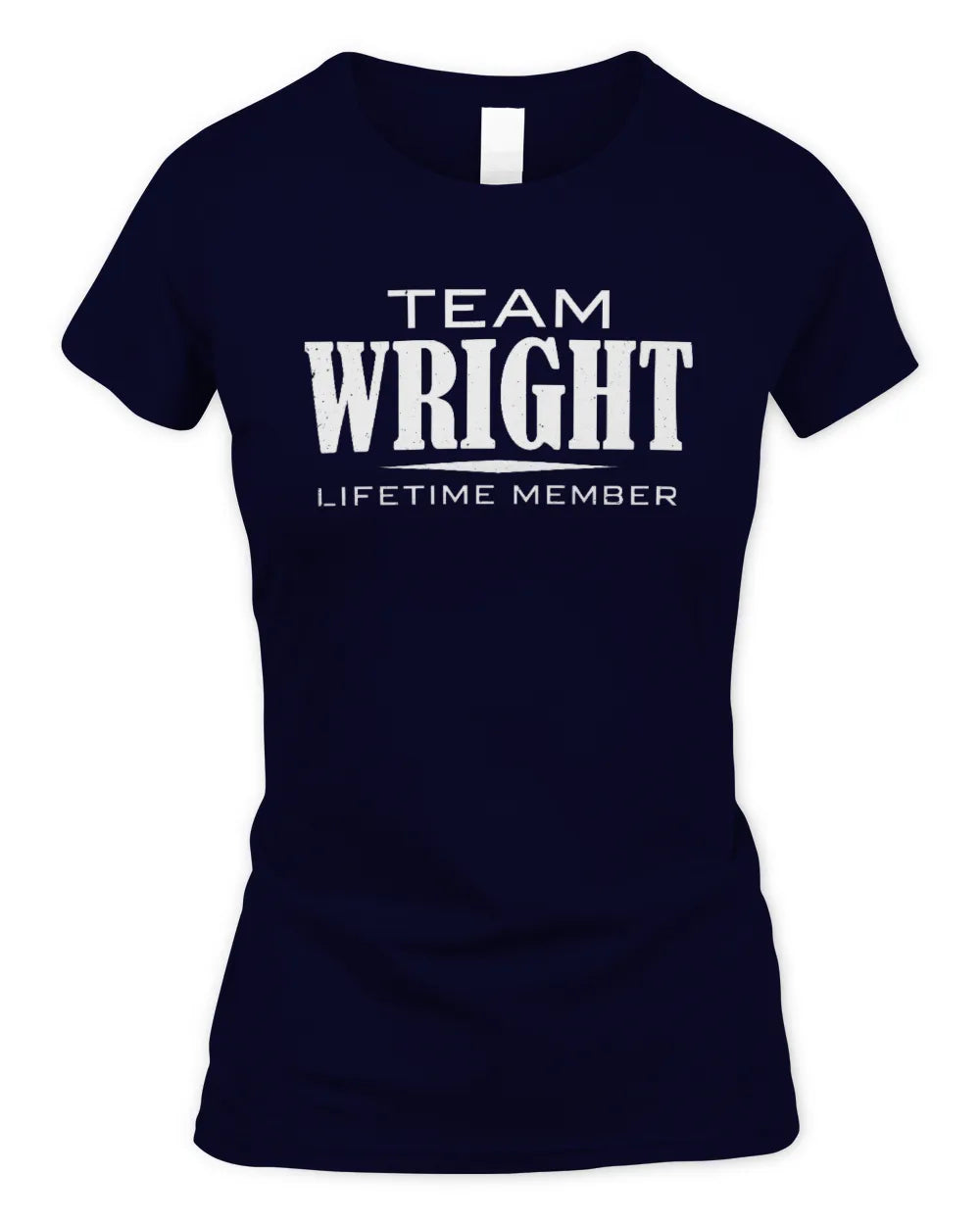 WRIGHT BL62-K4-128 - Personalized “Team NAME Lifetime Member” - Women's Standard T-Shirt - Navy