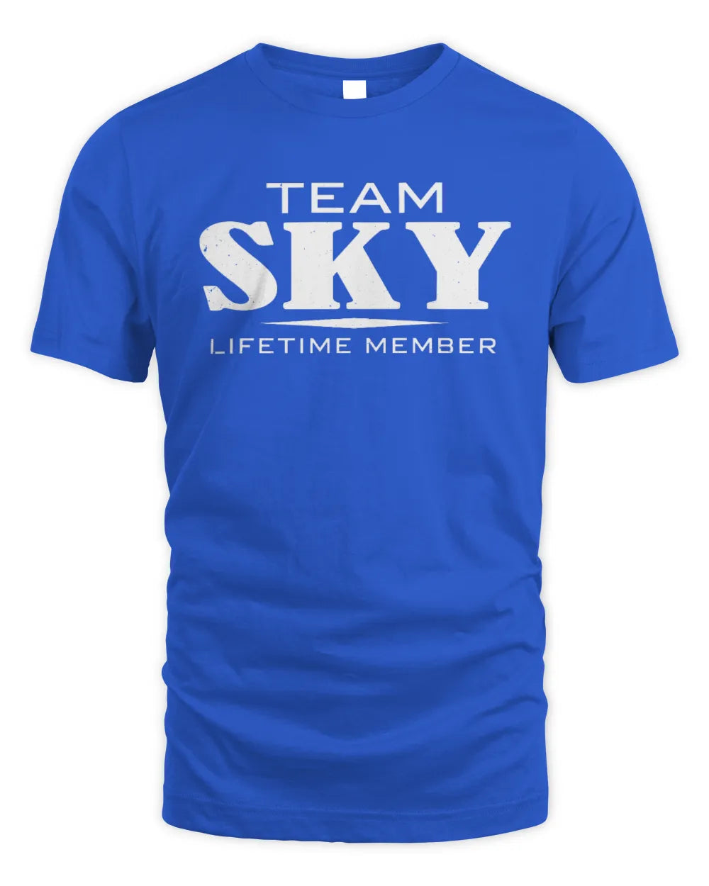 SKY BL62-K4-128 - Personalized “Team NAME Lifetime Member” - Unisex Standard T-Shirt - Royal