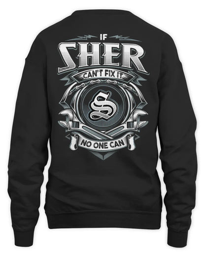 SHER AP81-K4-626 - Personalized Ahmed Quote Apparel “If Ahmed Can't Fix It, No One Can” - Unisex Sweatshirt - Black