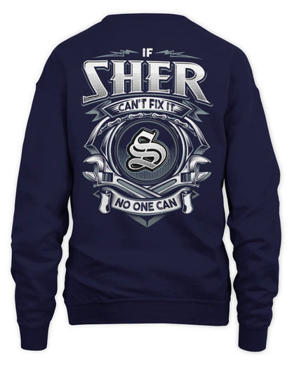 SHER AP81-K4-626 - Personalized Ahmed Quote Apparel “If Ahmed Can't Fix It, No One Can” - Unisex Sweatshirt - Navy