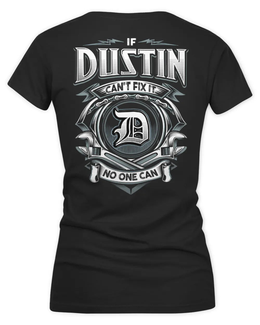 DUSTIN AP81-K4-626 - Personalized Ahmed Quote Apparel “If Ahmed Can't Fix It, No One Can” - Women's V-Neck T-Shirt - Black