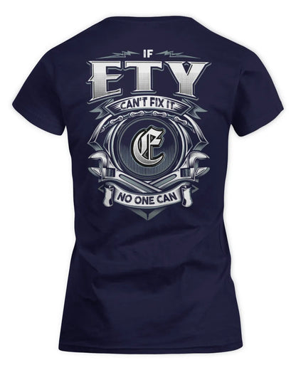 ETY AP81-K4-626 - Personalized Ahmed Quote Apparel “If Ahmed Can't Fix It, No One Can” - Women's Standard T-Shirt - Navy