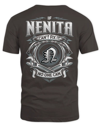NENITA AP81-K4-626 - Personalized Ahmed Quote Apparel “If Ahmed Can't Fix It, No One Can” - Unisex Standard T-Shirt - Dark Chocolate