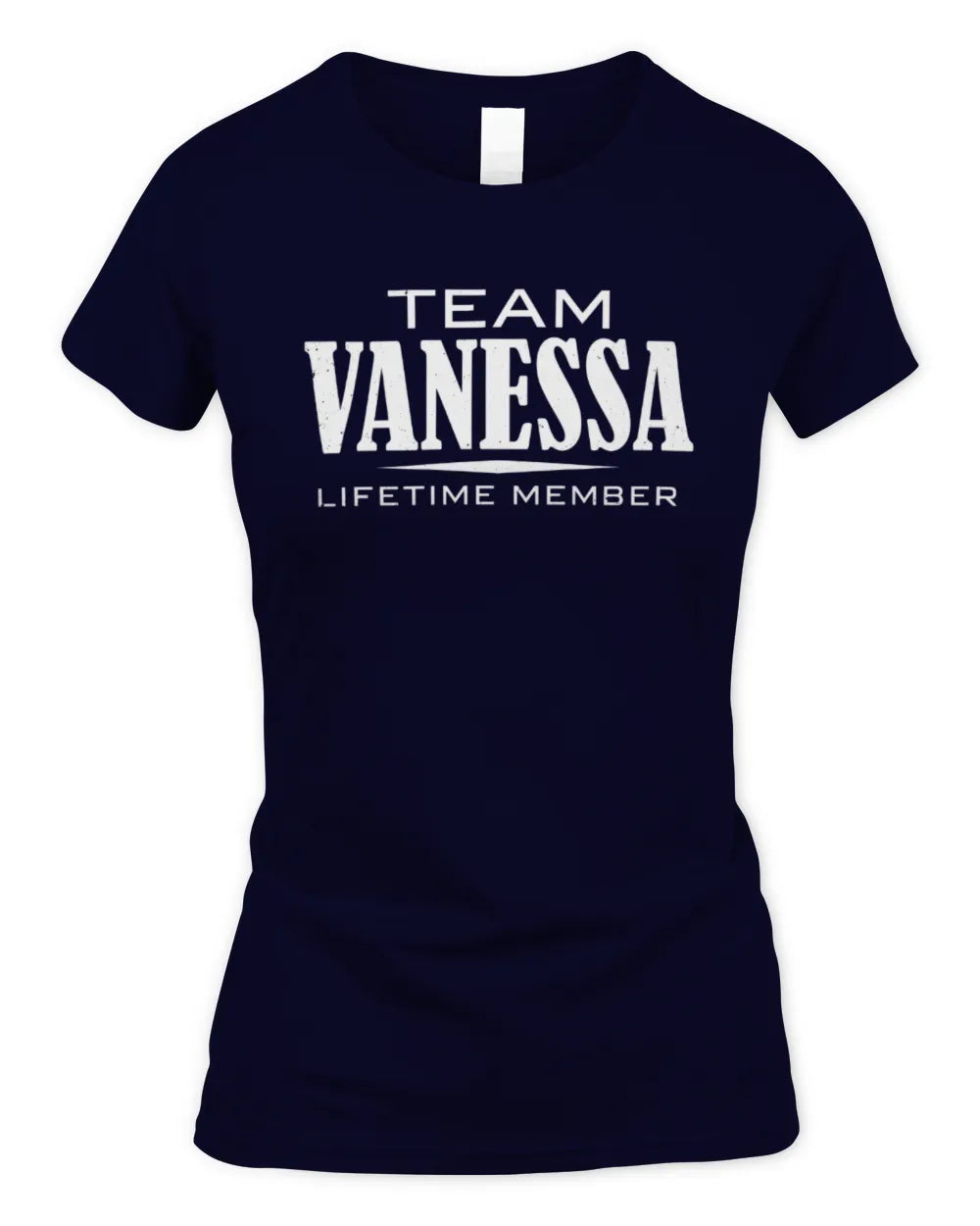 VANESSA BL62-K4-128 - Personalized “Team NAME Lifetime Member” - Women's Standard T-Shirt - Navy