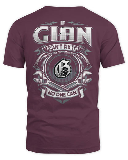 GIAN AP81-K4-626 - Personalized Ahmed Quote Apparel “If Ahmed Can't Fix It, No One Can” - Unisex Standard T-Shirt - Maroon